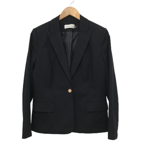 calvin klein navy blazer